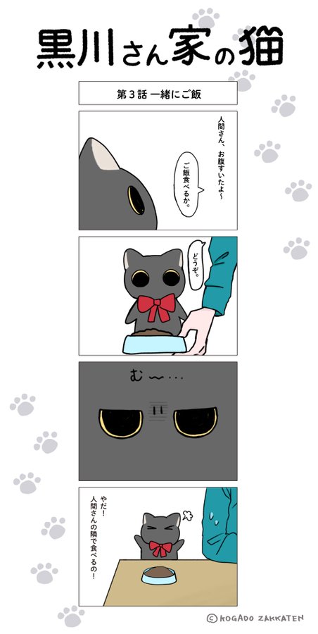 黒川さん家の猫　第3話　一緒にご飯